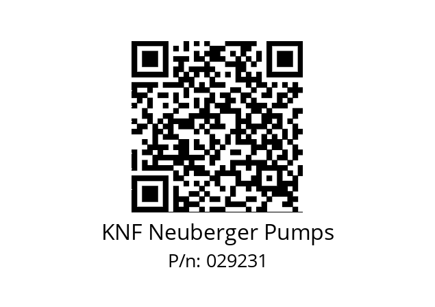   KNF Neuberger Pumps 029231