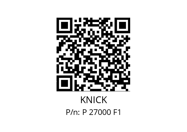   KNICK P 27000 F1