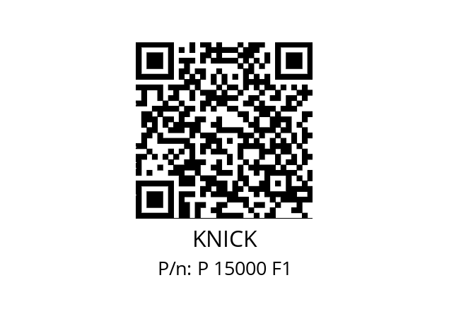   KNICK P 15000 F1