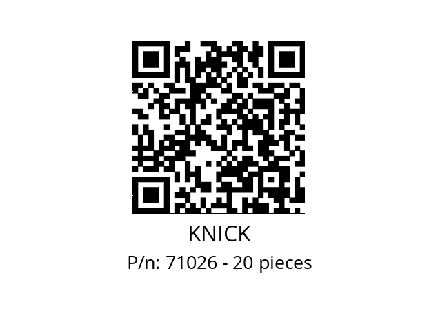   KNICK 71026 - 20 pieces