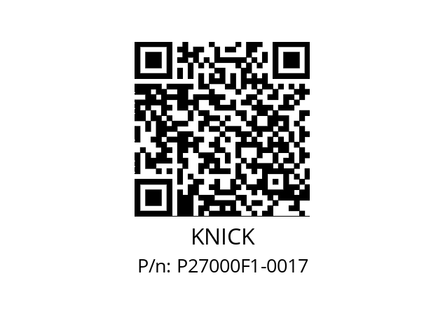   KNICK P27000F1-0017