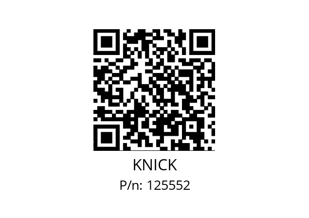   KNICK 125552