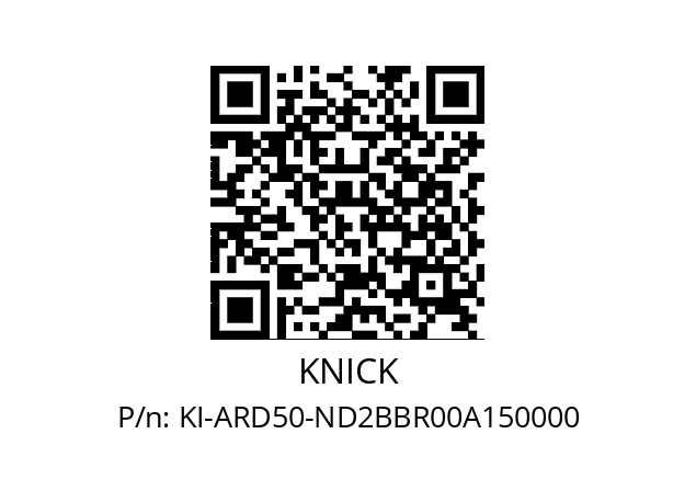   KNICK KI-ARD50-ND2BBR00A150000