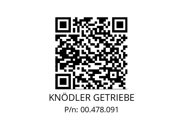   KNÖDLER GETRIEBE 00.478.091