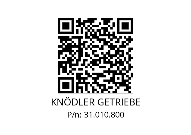   KNÖDLER GETRIEBE 31.010.800