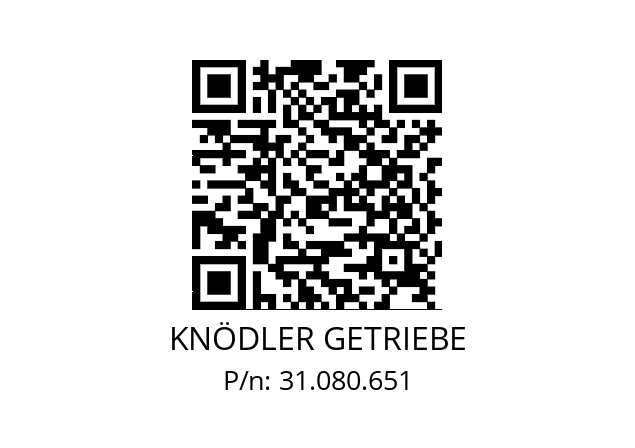   KNÖDLER GETRIEBE 31.080.651