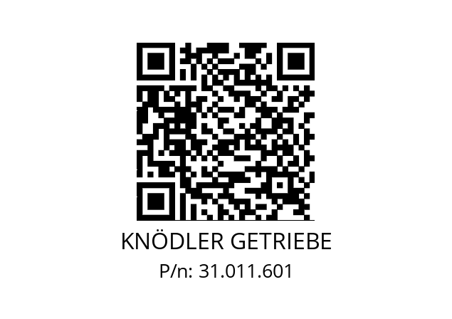   KNÖDLER GETRIEBE 31.011.601