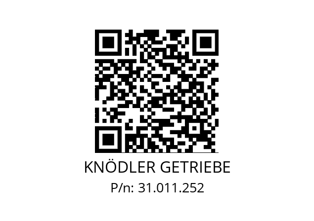   KNÖDLER GETRIEBE 31.011.252