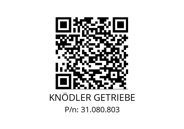   KNÖDLER GETRIEBE 31.080.803