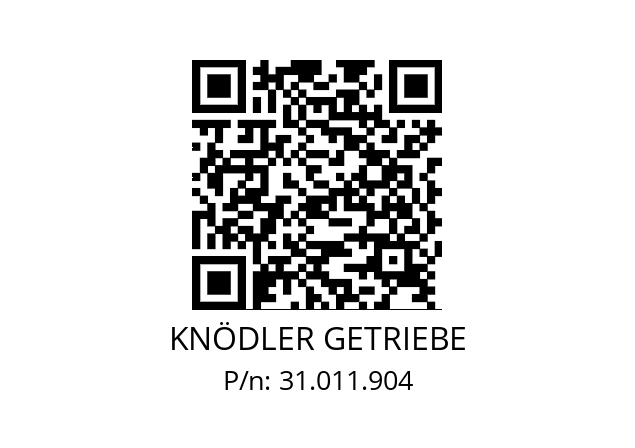   KNÖDLER GETRIEBE 31.011.904