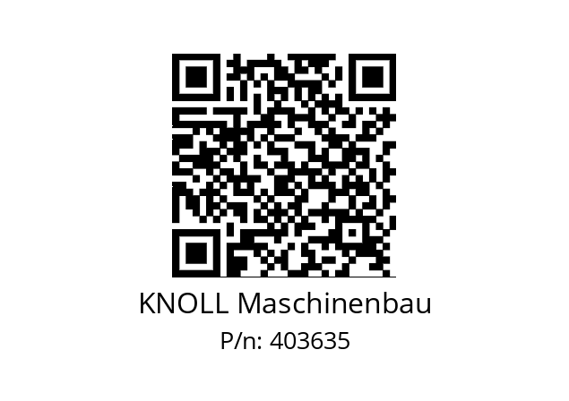   KNOLL Maschinenbau 403635