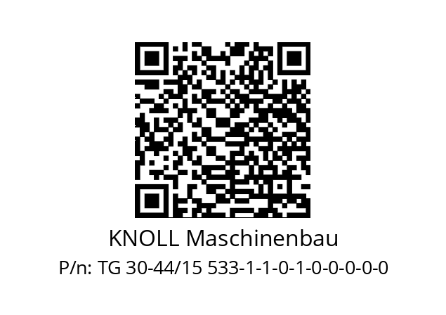   KNOLL Maschinenbau TG 30-44/15 533-1-1-0-1-0-0-0-0-0