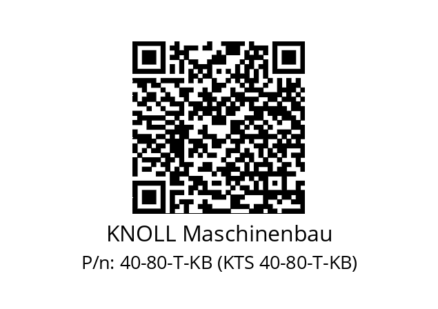   KNOLL Maschinenbau 40-80-T-KB (KTS 40-80-T-KB)