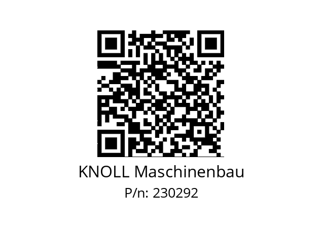   KNOLL Maschinenbau 230292