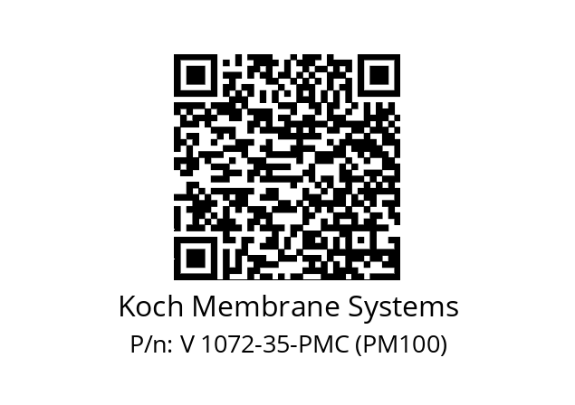   Koch Membrane Systems V 1072-35-PMC (PM100)