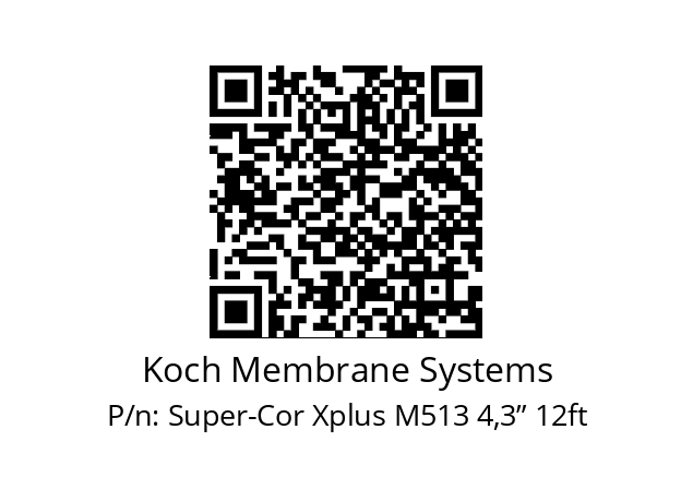   Koch Membrane Systems Super-Cor Xplus M513 4,3” 12ft