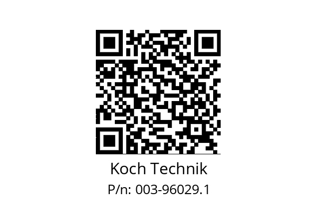   Koch Technik 003-96029.1