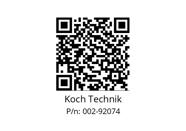   Koch Technik 002-92074