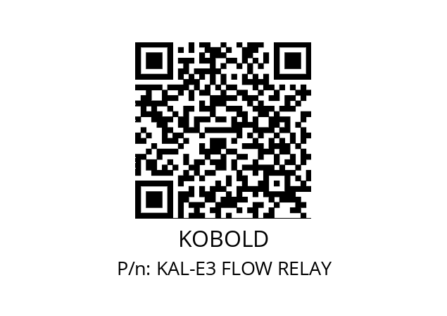   KOBOLD KAL-E3 FLOW RELAY