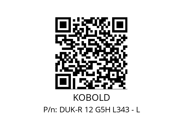   KOBOLD DUK-R 12 G5H L343 - L