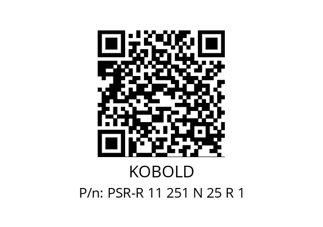   KOBOLD PSR-R 11 251 N 25 R 1