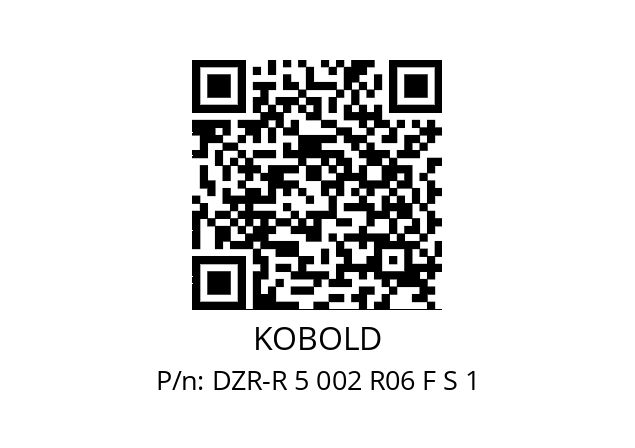   KOBOLD DZR-R 5 002 R06 F S 1