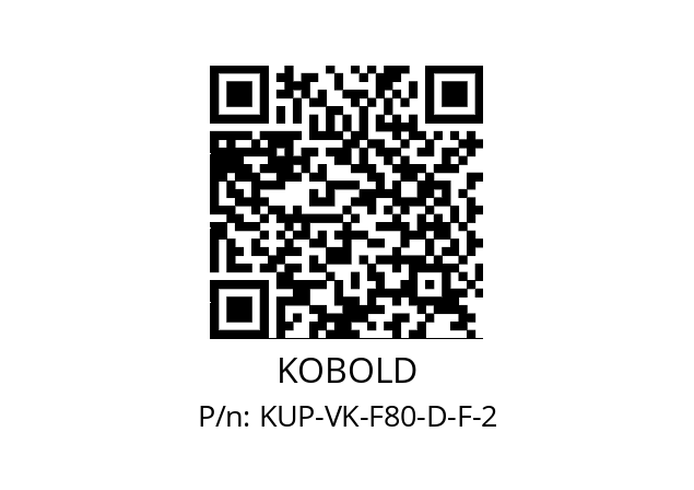   KOBOLD KUP-VK-F80-D-F-2