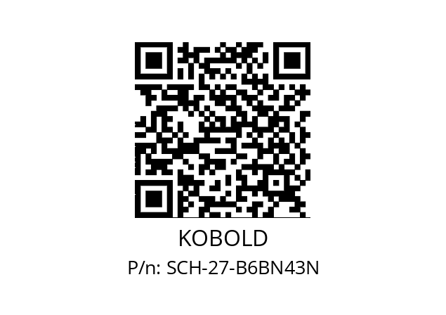   KOBOLD SCH-27-B6BN43N