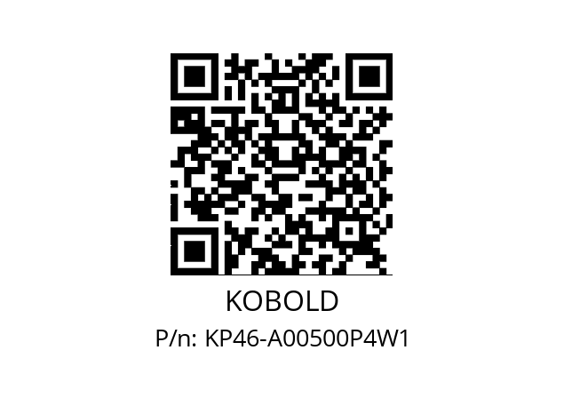   KOBOLD KP46-A00500P4W1