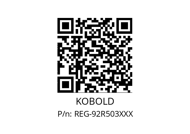   KOBOLD REG-92R503XXX