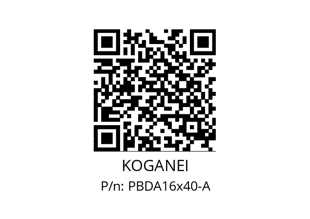   KOGANEI PBDA16x40-A