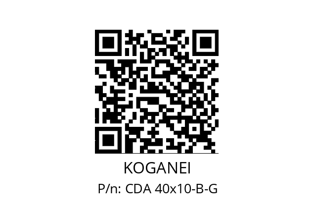   KOGANEI CDA 40x10-B-G