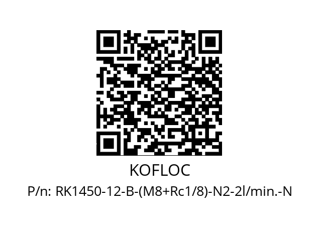   KOFLOC RK1450-12-B-(M8+Rc1/8)-N2-2l/min.-N