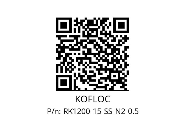   KOFLOC RK1200-15-SS-N2-0.5