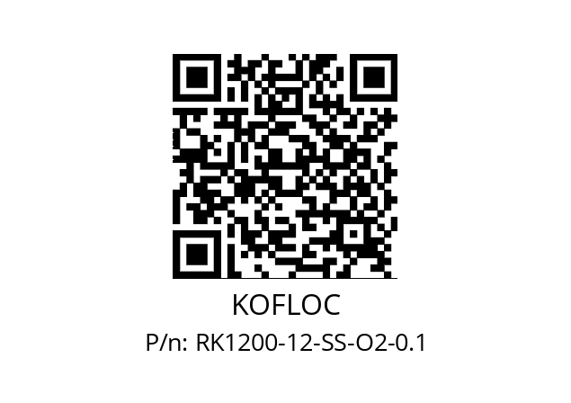   KOFLOC RK1200-12-SS-O2-0.1