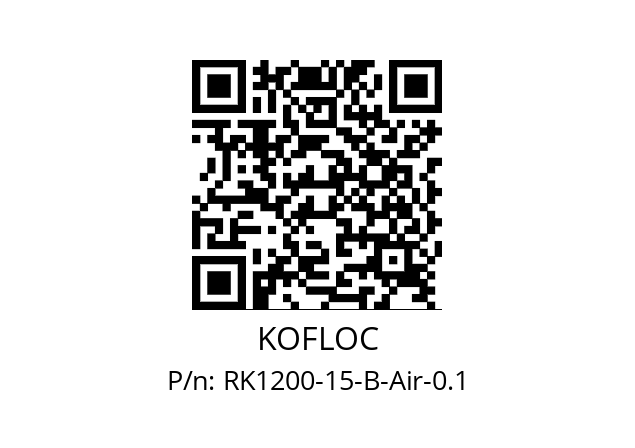   KOFLOC RK1200-15-B-Air-0.1