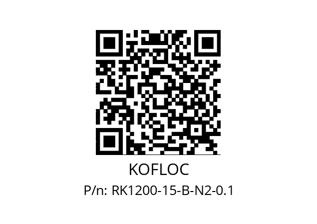   KOFLOC RK1200-15-B-N2-0.1