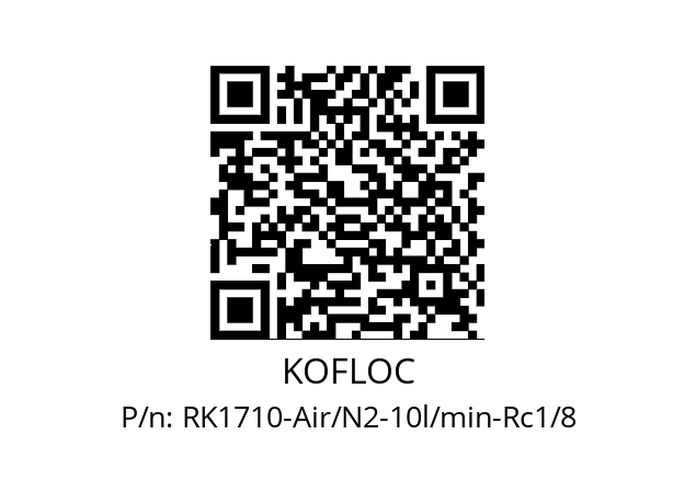   KOFLOC RK1710-Air/N2-10l/min-Rc1/8