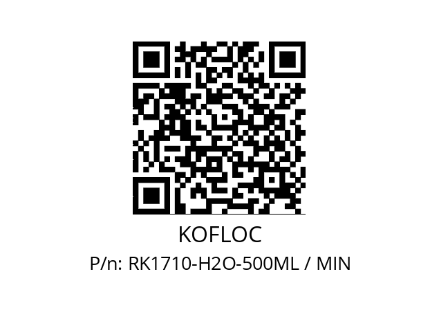   KOFLOC RK1710-H2O-500ML / MIN