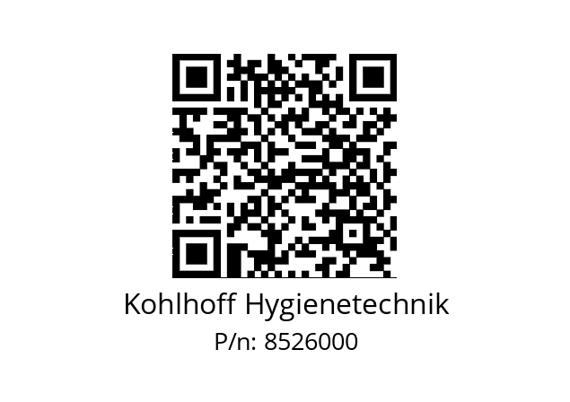   Kohlhoff Hygienetechnik 8526000