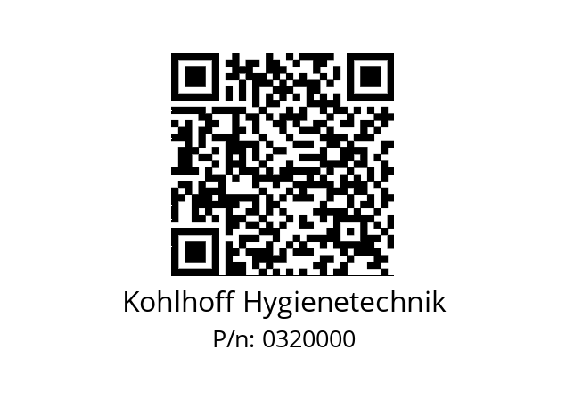   Kohlhoff Hygienetechnik 0320000