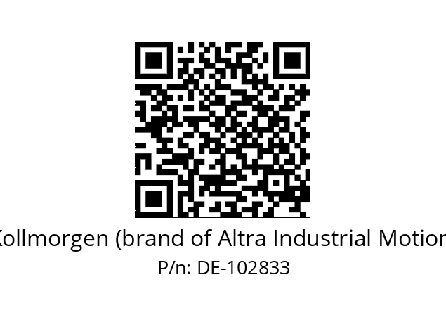   Kollmorgen (brand of Altra Industrial Motion) DE-102833