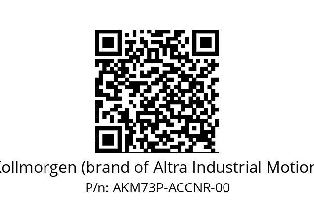   Kollmorgen (brand of Altra Industrial Motion) AKM73P-ACCNR-00