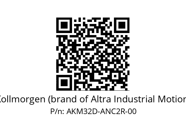   Kollmorgen (brand of Altra Industrial Motion) AKM32D-ANC2R-00