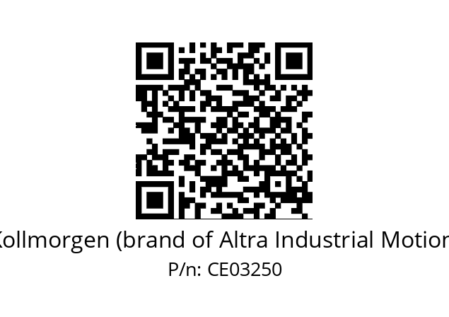   Kollmorgen (brand of Altra Industrial Motion) CE03250