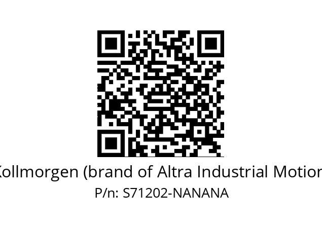   Kollmorgen (brand of Altra Industrial Motion) S71202-NANANA