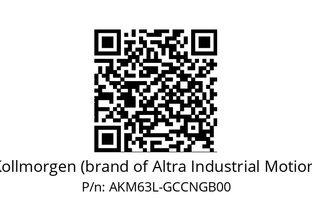   Kollmorgen (brand of Altra Industrial Motion) AKM63L-GCCNGB00