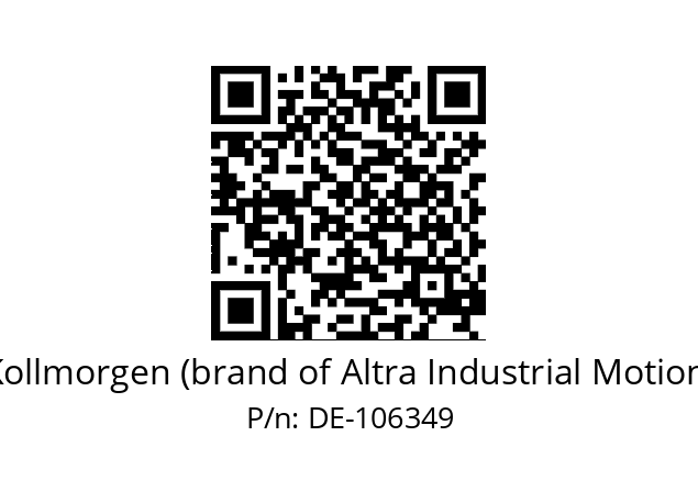   Kollmorgen (brand of Altra Industrial Motion) DE-106349