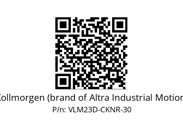   Kollmorgen (brand of Altra Industrial Motion) VLM23D-CKNR-30