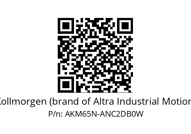   Kollmorgen (brand of Altra Industrial Motion) AKM65N-ANC2DB0W